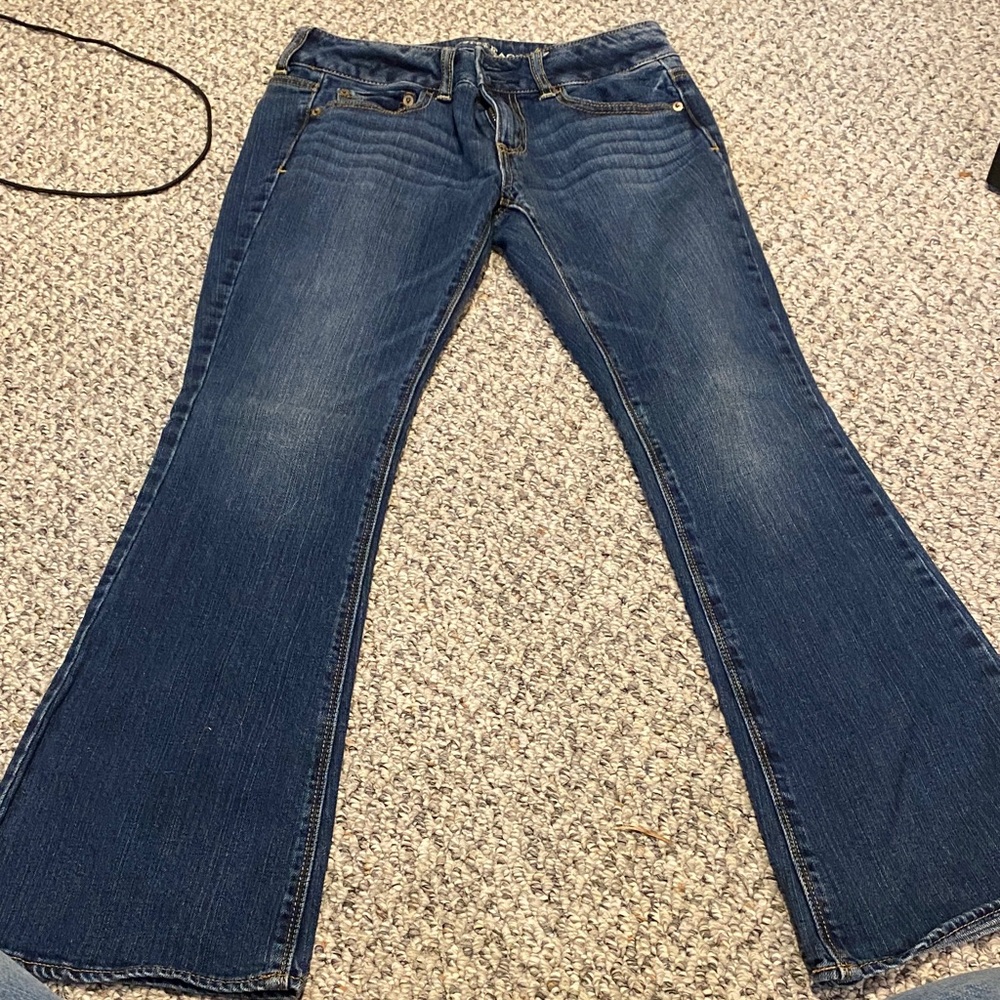 American Eagle Outfitters Dark Blue Artist Stretch Jeans